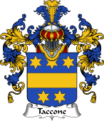 Italian Family Coat of Arms (v.25b) Taccone