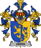 Irish Family Coat of Arms (v.25b) Orpen