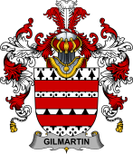 Irish Family Coat of Arms (v.25b) Gilmartin or Kilmartin