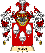 French Family Coat of Arms (v.25) Audet