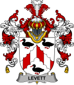 Irish Family Coat of Arms (v.25b) Levett or Lyvett