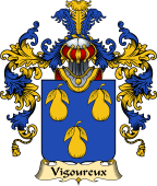French Family Coat of Arms (v.25) Vigoureux