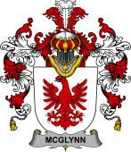Irish Family Coat of Arms (v.25b) McGlynn or Glynn