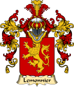 French Family Coat of Arms (v.25) Lemonnier (Monnier le)