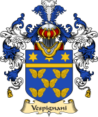 Italian Family Coat of Arms (v.25a) Vespignani