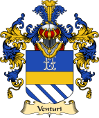 Italian Family Coat of Arms (v.25a) Venturi