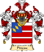 French Family Coat of Arms (v.25) Pineau or Pinault