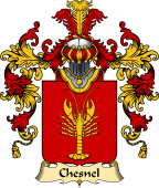 French Family Coat of Arms (v.25) Chesnel