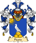 Italian Family Coat of Arms (v.25a) Picone