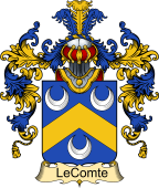 French Family Coat of Arms (v.25) Comte (le) I