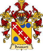 French Family Coat of Arms (v.25) Boussard