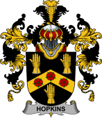 Irish Family Coat of Arms (v.25b) Hopkins