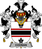 Irish Family Coat of Arms (v.25b) Coonan or O