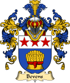 Irish Family Coat of Arms (v.25a) Bevens