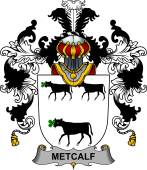 Irish Family Coat of Arms (v.25b) Metcalf or Metcalfe