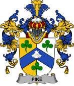 Irish Family Coat of Arms (v.25b) Pike