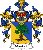 Italian Family Coat of Arms (v.25b) Mandelli