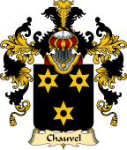 French Family Coat of Arms (v.25) Chauvel