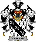 Irish Family Coat of Arms (v.25b) Carolan