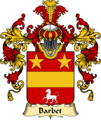 French Family Coat of Arms (v.25) Barbet