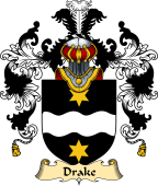 Irish Family Coat of Arms (v.25a) Drake