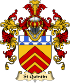 Welsh Family Coat of Arms (v.25) St Quintin (of Tal-y-fan, Glamorgan)