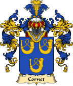 French Family Coat of Arms (v.25) Cornet