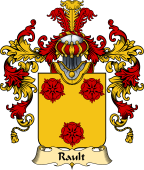 French Family Coat of Arms (v.25) Rault or Rheault