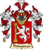 French Family Coat of Arms (v.25) Thibaudeau