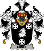 Irish Family Coat of Arms (v.25b) Edney