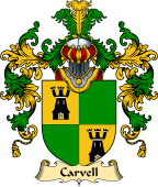 English Family Coat of Arms (v.25) Carvell