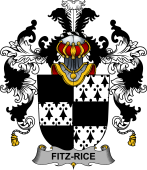 Irish Family Coat of Arms (v.25b) Fitz-Rice