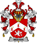 Irish Family Coat of Arms (v.25b) Meehan or O