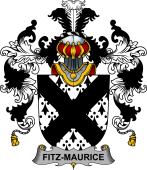 Irish Family Coat of Arms (v.25b) Fitz-Maurice