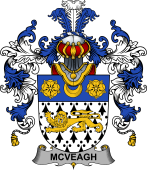 Irish Family Coat of Arms (v.25b) McVeagh or McFingah