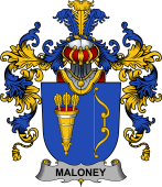 Irish Family Coat of Arms (v.25b) Maloney or O