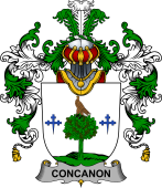 Irish Family Coat of Arms (v.25b) Concanon or O