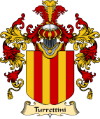 Italian Family Coat of Arms (v.25a) Turrettini