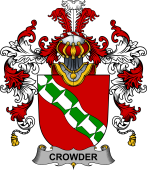 Irish Family Coat of Arms (v.25b) Crowder