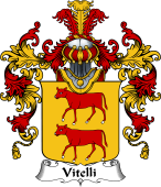 Italian Family Coat of Arms (v.25b) Vitelli