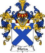 Italian Family Coat of Arms (v.25b) Sforza