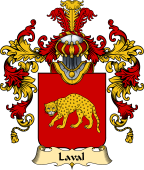 French Family Coat of Arms (v.25) Laval I