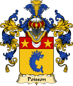 French Family Coat of Arms (v.25) Poisson