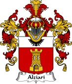 Italian Family Coat of Arms (v.25b) Alziari