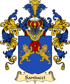 Italian Family Coat of Arms (v.25a) Santucci
