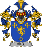 Irish Family Coat of Arms (v.25b) Wall