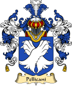 Italian Family Coat of Arms (v.25a) Pellicani