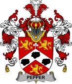 Irish Family Coat of Arms (v.25b) Pepper