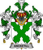 Irish Family Coat of Arms (v.25b) Ancketill