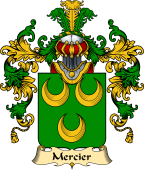 French Family Coat of Arms (v.25) Mercier II